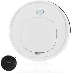 Robot Vacuum Cleaner with Automatic dust Collection Base,Strong Suction,Robot Vacuum Cleaner and Mop Combo, 3-in-1 Vacuum,Intelligent Navigation Obstacle Avoidance,Ultra-Thin & Quiet,White