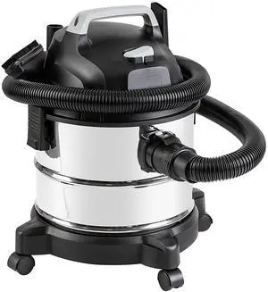 _Mega Brand  Wet Dry Vacuum Cleaner, 4 gallon Shop, 3 HP Stainless Steel, Grey/Black