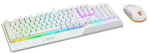 Vigor GK30 Combo White, 6-Zone RGB GK30 Gaming Keyboard & GM11 Gaming Mouse, Water Repellent & Splash-Proof, 5000 DPI Vigor GK30 Combo White, 6-Zone RGB GK30 Gaming Keyboard & GM11 Gaming Mouse, Water Repellent & Splash-Proof, 5000 DPI