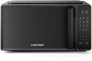 Countertop Microwave Oven 0.7 Cu. Ft., 700 Watts with 10 Power Levels, 6 Cooking Presets with One-Touch Express Cook, Eco Mode, Child Safety Lock, & Mute Button - Black