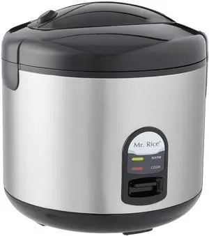 10 Cups Rice Cooker with Stainless Body
