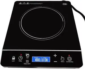 Portable Induction Cooktop Hot Plate Countertop Burner 1800 Watts Induction Burner with LCD Sensor Touch, LED Display, 10 Temperature Levels, Child Safety Lock, Auto Shutoff Function