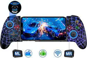 iPhone Game Controller  Compatible with iPhone 16/15 & Android, Mobile Gaming Controller with Hall Triggers/Joysticks, Wireless Phone Controller for Xbox Game Pass, Steam Link & More
