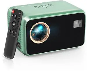 Electric Focus4K Projector with WiFi and Bluetooth,  Portable Projector with Zoom Function, Movie Projector for Phone/TV Stick/HDMI/USB/Laptop/DVD/PS5, Mini Projector for Bedroom or Outdoor