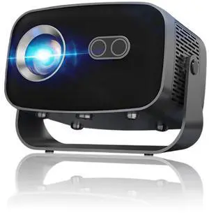 Smart Projector with WIFI and Bluetooth, HDR10 4K Support Movie Projector, Auto Keystone Electric Focus Portable Projctor, Android 13.0 Auto Keystone Correction Outdoor Projector
