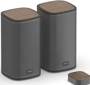 Bluetooth Computer Speakers with Wireless Touch Control Pod for PC Laptop/Desktop Wireless Stereo Gaming Speakers, 4 EQ Modes, Aesthetic Style, 2024 New Model