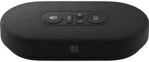 Modern USB-C Speaker, Certified for Teams, 2- Way Compact Stereo Speaker, Call Controls, Noise Reducing Microphone. Wired USB-C Connection,Black