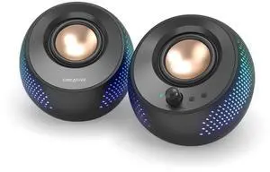 Pebble X 2.0 USB-C Computer Speakers with Customizable RGB Lighting, Bluetooth 5.3, USB Audio, Up to 15W RMS Power for PC and Mac