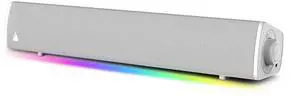 Sound Blaster GS3 (White) Compact RGB Gaming Soundbar with SuperWide Technology, Powered via USB, Bluetooth 5.4, Headphone-Out Port, for PC and Mac