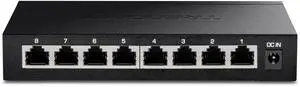 8-Port 2.5Gb Multi-Gigabit Unmanaged Gaming Switch, TEG-S380, 8 x 2.5GBASE-T Ports, 25Gbps Switching Capacity, Ethernet Splitter, NDAA & TAA Compliant, Fanless, Lifetime Protection, Black