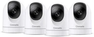 2K Home Security Cameras-2.4Ghz WiFi Indoor Camera with 360° Motion Detection for Pets/Nanny/Baby/Dog, 2 Way Audio, 24/7 SD Card Storage, Cloud Storage, Works with Alexa & Google Home, D1 4P