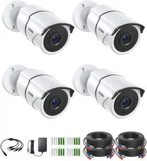4PACK 1920TVL 1080P HD TVI Security Cameras 120ft Night Vision CCTV Cameras Home Security Day/Night Waterproof Camera for 720P,1080P,5MP,4K HD-TVI Analog DVR Systems