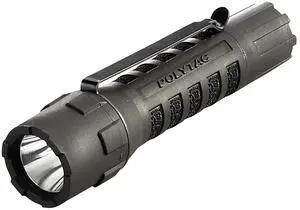 88850 PolyTac 600 Lumens LED Flashlight with CR123A Lithium Batteries, Blister Packaging, Black