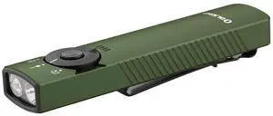 Arkfeld Pro Rechargeable EDC Flat Flashlight with Green Beam, UV and White LED Combo, 1300 Lumens Portable Pocket Lights, Triple Sources for Outdoors Emergency Working (OD-Green CW)