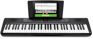 Melody 61 MK4 Keyboard Piano for Beginners with 61 Keys Speakers, Tablet/Sheet Music Stand, 300 Sounds and Music Lessons