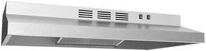 MVU30W2AST Range 30 Inch Under Cabinet Vent Ductless Convertible with Durable Stainless Steel, 200 CFM Kitchen Hood with 2 Reusable Filter, 2 Speed Exhaust Fan