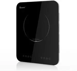 Portable Induction Cooktop 1200W,Single Hot Plate Countertop Burner 110~120V,Sensor Touch Electric Cooker,10 Power,0.94Ultra Thin,6.69 Heating Coils,Child Safety Lock,Timer