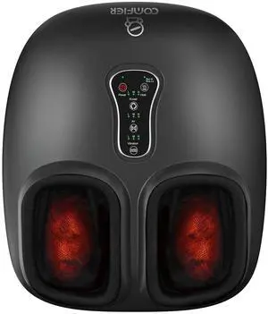 Shiatsu Foot Massager with Heat, Vibration,Rolling Compression Feet Massager Machine for Plantar Fasciitis,Neuropathy Pain,Gifts for Her,Him Fits Size up to 13 Multiple Modes