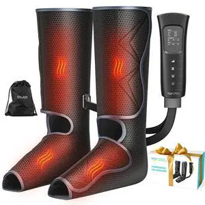 Gifts for Men Women, Leg Massager for Circulation and Pain Relief FSA, Leg Massager with Heat and Compression, 6 Modes 3 Intensities 2 Heat Levels