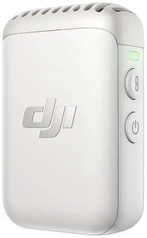 Mic 2 Transmitter (Pearl White), Wireless Microphone with Intelligent Noise Cancelling, 14-Hour Internal Recording, 6-Hour Battery, Magnetic Attachment, Bluetooth Microphone, YouTube, Vlogs