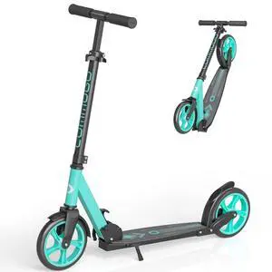 Kick Scooter  Teens, Foldable Lightweight Adult Scooter with 8 Inch Wheels, Max Load 240 LBS