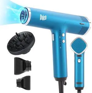Hair Blow Dryer, 1875W High-Speed BLDC 7X Faster 110000 RPM Quiet Hair Dryer with Diffuser, 2 Billion Negative Ionic Salon Dryer, Adjustable Temp & Speed, Hair Dryer for Women Home Travel Gift
