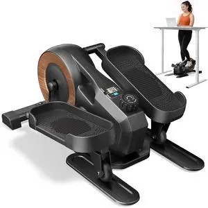 Sitting Under Desk Elliptical Machine, Leg Exerciser While Sitting for Seniors, Seated Pedal Exerciser, Quiet & Portable Pedal Exerciser with 8 Resistance Levels, Work from Home Fitness