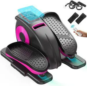 Under Desk Elliptical for Home, Leg Exerciser While Sitting for Seniors, Quiet and Portable Ellipse Leg Exerciser with Remote Control, for Men and Women