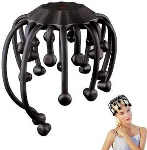 Electric Scalp Massager, 360° Octopus Head Massager Automatic 5 Modes Scalp Stress Relax Device with Bluetooth