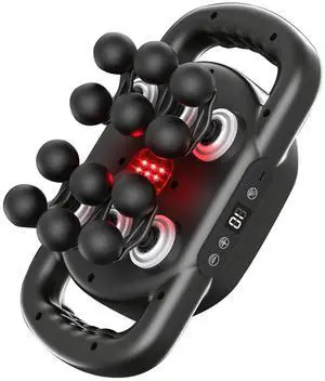 12-Head Massage Gun Set, Deep Tissue Muscle Massagers Tools Electric Percussion Massagers with 9 Modes Quiet Massager for Back Pain Full Body Muscle Pain Relief, Ideal Gifts for Women, Men