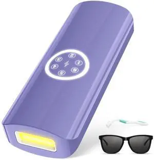 Laser Hair Removal for Women and Men, IPL Hair Remover Device Permanent for Face Body and Bikini, at-Home Laser Hair Removal Device is Safe Effective, Nearly Painless & Long-Lasting Results