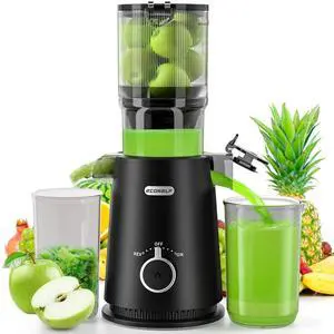 Juicer Machines with Wide Mouth & Large Feed Chute, Professional Cold Press Juicer For Whole Fruits & Vegetables, Self Feeding for Juice Extractor Machine, Easy to Clean, High Juice Yield Juicer Machines with Wide Mouth & Large Feed Chute, Professional Cold Press Juicer For Whole Fruits & Vegetables, Self Feeding for Juice Extractor Machine, Easy to Clean, High Juice Yield