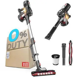 Cordless Stick Vacuum Cleaner, Lightweight 2-in-1 Handheld with Powerful Suction, Rechargeable Battery, Bagless HEPA Filter & Self-Standing Design  Ideal for Floors, Cars & Home Cleaning
