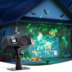Outdoor Decoration Projector Light, 20W LED Snowflake Projector, IP67 Waterproof, 180° Rotation, 20 HD Effects & 58 Scene Modes with App Control, Works with Alexa, Google Assistant, Matter