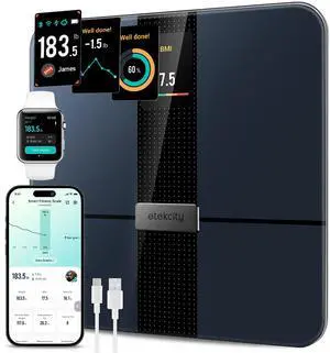 Smart Scale for Body Weight Fat, Digital Bathroom Weighing Machine for Accurate BMI Muscle Mass Composition, Home Use Apple Health Compatible Fitness Equipment Smart Scale for Body Weight Fat, Digital Bathroom Weighing Machine for Accurate BMI Muscle Mass Composition, Home Use Apple Health Compatible Fitness Equipment