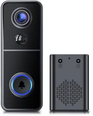 Doorbell Camera Wireless, 2K HD Video Doorbell with Ring Chime, Battery Operated, Night Vision, 2-Way Audio, PIR Motion Detection, 2.4Ghz WiFi, IP66 Waterproof, Cloud Storage, Works with Alexa Doorbell Camera Wireless, 2K HD Video Doorbell with Ring Chime, Battery Operated, Night Vision, 2-Way Audio, PIR Motion Detection, 2.4Ghz WiFi, IP66 Waterproof, Cloud Storage, Works with Alexa