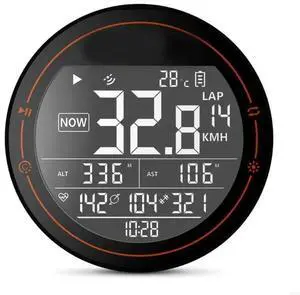 1 Set Bike Computer Fast Positioning Accuracy Auto Shutdown Night Readable 2.5inch Display Type C Charging