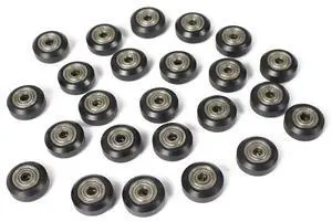 [65Pcs]3D Printer POM Pulley Wheels 625Zz Linear Bearing Ulley Passive Round Wheel Roller For Creality CR10,Ender 3