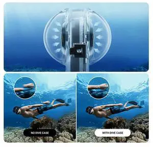 For X3 Fully Invisible Waterproof Shell Multifunctional Convenient Portable Transparent Practical Diving Shell