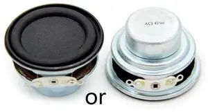 Audio 1PC 40MM 4 Ohm 6W Full Ranges Speaker Rubber Side NdFeB Magnetic Mini Portable Loudspeaker Sound Home Theater