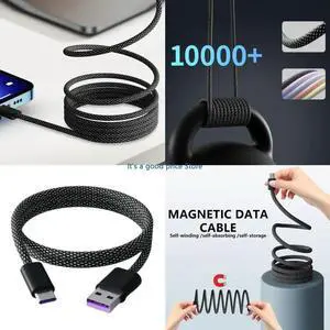 Double Type C to Type C Cable PD100W Fast Charging Data Transfer Cord