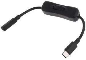 for Raspberry Pi Power Switch,USB C Male to Female Type C Extension Cable Inline On/Off Switch for Raspberry Pi 4