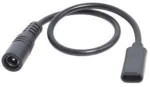 Type-C Female to 5.5x2.1 Female Cable 5521 to Type-C Connector Power Supply Cord 5.5x2.1mm Adapter USB Type C Converter