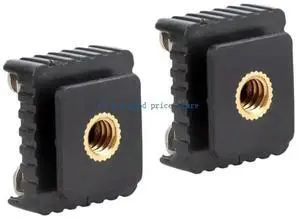 2Pcs Cold Hot Shoe Adapter Standard Mount Hotshoe to 1/4 Thread For Flash Tripod Photo Studio Photography Accessories