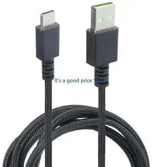 Braided USB C Cable For DeathAdder V2Pro/V3Pro,Basilisk V3Pro Seamlessly Mouse Charging &Data Transmission On Travel