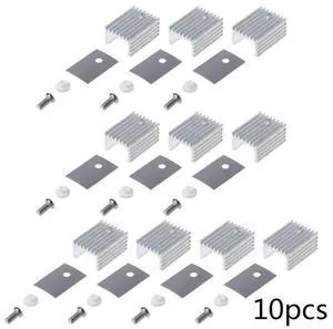 10pcs TO220 Cooling Radiator Aluminium TO-220 Heatsink TO 220 Heat Sink Transistor Radiators 20x15x10MM