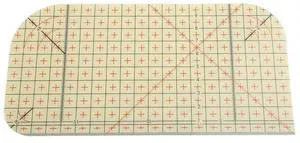 Professional Ironing Ruler Quilting Rulers Resin Patchwork Ruler High Accuracy for Precision Cutting Sewing 20cm Length
