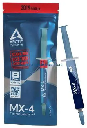 MX4 Paste Advanced Cooling Grease Compound 4g Enhances Heat Management In Electronics Cpu Gpu Cooling MX-4 MX4 Paste Advanced Cooling Grease Compound 4g Enhances Heat Management In Electronics Cpu Gpu Cooling MX-4