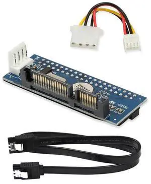 3.5 HDD IDE to Sata Converter Card Adapter for IDE 40-pin Hard Drive Disk DVD Burner to Sata 7+15pin Data Motherboard