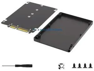 Multiple Gender M.2 NGFF NVMe to SATA3.0 Expansion Adapter with Black Plastic Case for Enhanceds Connectivitys